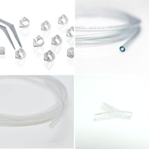 The Accessories Bundle includes our most popular microfluidic accessories for a number of different applications. It includes both of our tubing options (Tygon and silicone) as well as hose clamps and y-connectors.